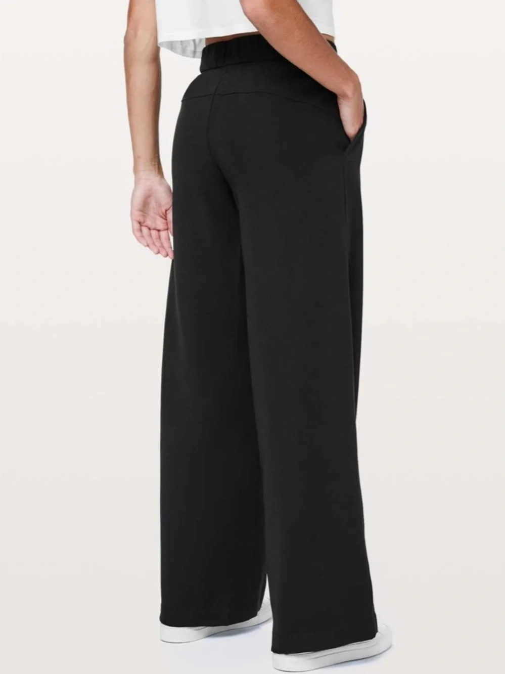 lululemon athletica Black Wide-Leg Drawstring Pants
